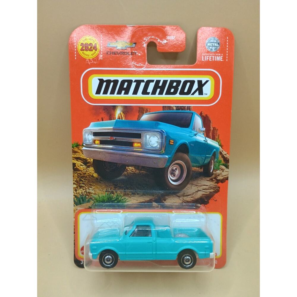 MATCHBOX 2024 #19 GREEN 68 CHEVROLET 1968 CHEVY C10 1/2 TON PICKUP TRUCK